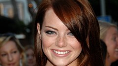 Brunettes woman close-up blue