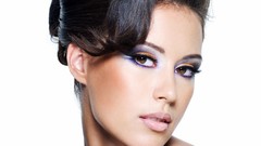 Brunettes woman close-up brown