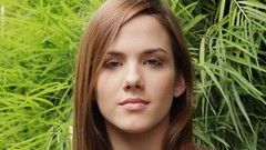 Brunettes woman close-up nature