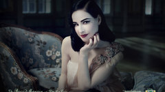 Brunettes woman dress indoors