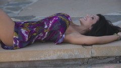 Brunettes woman dress models