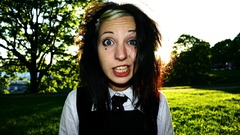 Brunettes woman emo freak