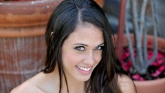 Brunettes woman eyes artistic