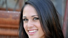 Brunettes woman eyes artistic