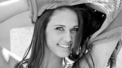 Brunettes woman eyes artistic