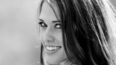 Brunettes woman eyes artistic