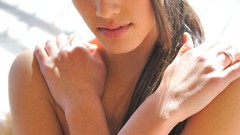 Brunettes woman eyes artistic