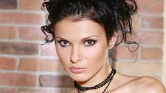 Brunettes woman eyes faces