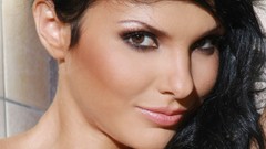 Brunettes woman eyes faces