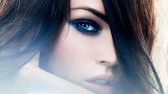 Brunettes woman eyes Megan