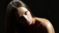 Brunettes woman eyes models