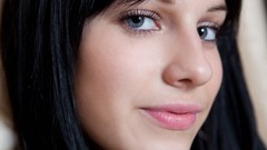 Brunettes woman faces