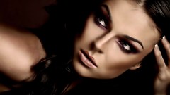 Brunettes woman faces