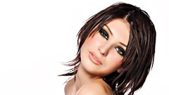 Brunettes woman faces Photo