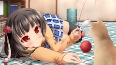 Brunettes woman Flowers sakura