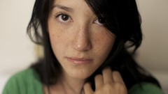 Brunettes woman freckles Carre