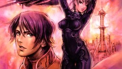 Brunettes woman futuristic cyborgs