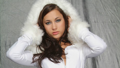 Brunettes woman Georgia Jones