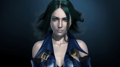 Brunettes woman green eyes