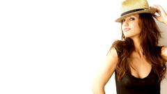 Brunettes woman hats Simple