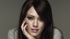Brunettes woman Hilary Duff