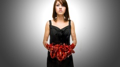 Brunettes woman horror gore