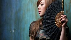 Brunettes woman Hwang Mi