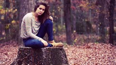 Brunettes woman Landscapes Chelsea