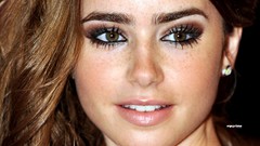 Brunettes woman Lily Collins