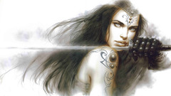 Brunettes woman luis royo