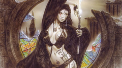 Brunettes woman luis royo