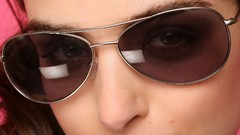 Brunettes woman models glasses