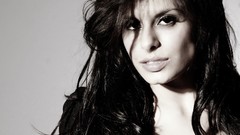 Brunettes woman models monochrome