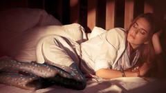 Brunettes woman models pantyhose