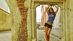 Brunettes woman models pornstars