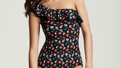 Brunettes woman models swimsuits