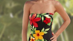 Brunettes woman models swimsuits