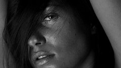 Brunettes woman monochrome