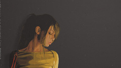 Brunettes woman paintings artwork