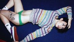 Brunettes woman panties