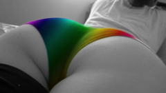 Brunettes woman panties spectrum