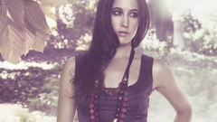 Brunettes woman piano singers