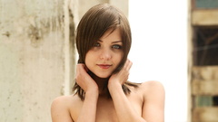 Brunettes woman portraits