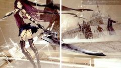 Brunettes woman redjuice anime