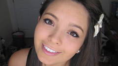 Brunettes woman smiling faces