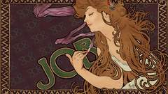 Brunettes woman smoking paintings