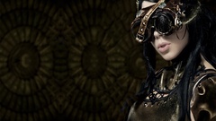 Brunettes woman steampunk