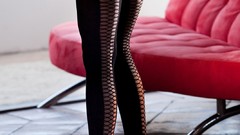 Brunettes woman stockings