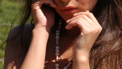 Brunettes woman topless strategic