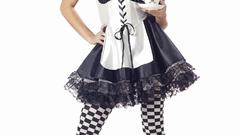 Brunettes woman uniforms cosplay